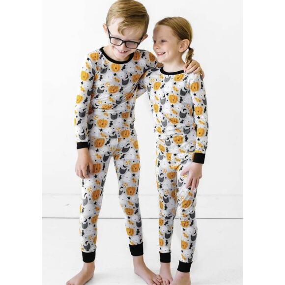 Little Sleepies Boo Crew 18-24 Month Boys Girls 2 Piece Bamboo Pajamas - Picture 1 of 7